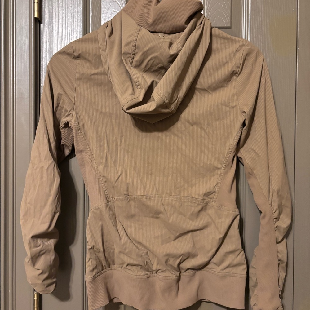 lululemon athletica Tan Hooded Jacket